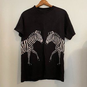 Vintage 90's Zebra Wrap Around Print Shirt